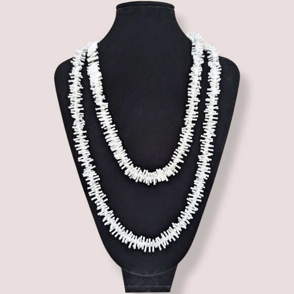 V. Long Stick Coral Necklace - Picture 1 of 5